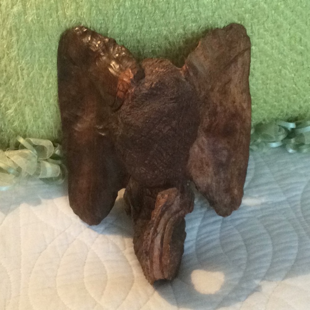 Hand Carved Wooden Elephant from Africa